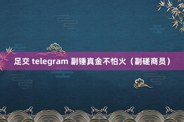 足交 telegram 副锤真金不怕火（副磋商员）