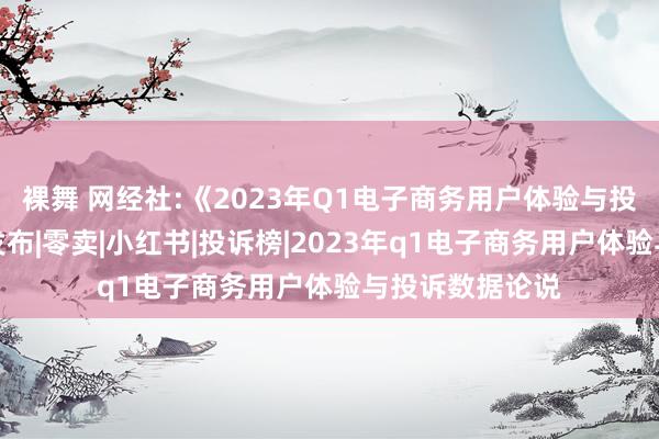 裸舞 网经社:《2023年Q1电子商务用户体验与投诉数据论说》发布|零卖|小红书|投诉榜|2023年q1电子商务用户体验与投诉数据论说